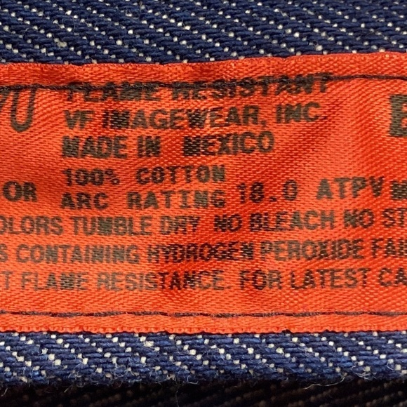 Bulwark Protective Apparel Fire Resistant Jeans Size 34 - Picture 9 of 11